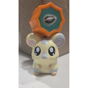 2000 Hamtaro Hamster Burger King Toy Pull Toy Figure Works Great